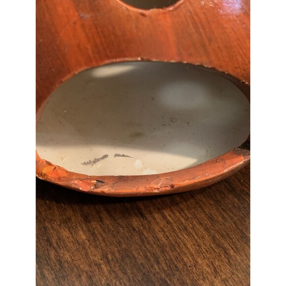 Candle Holder Round Ball Roly Poly Angel Delton Products Hand Painted Cut Out - Picture 6 of 11